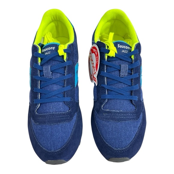 Saucony Jazz Low Pro Blue Green Athletic Shoes Training boys Size 5 - Picture 8 of 9